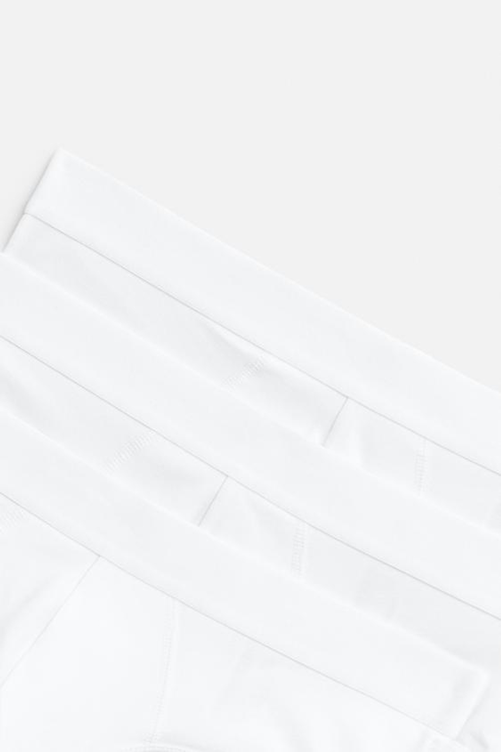 ZARA НАБОР ИЗ ТРЕХ БАЗОВЫХ ТРУСОВ, БЕЛЫЙ