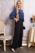 Брюки палаццо Полианна (черные) Б14829-8М LT Collection