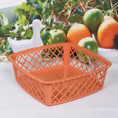 Сухарница пластиковая «Астория» 26*26*8,5см, тициан