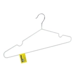 Вешалка SLIM металлическая прорезин цвет белый ДС-377 (комплект 10 шт)