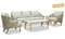 Комплект уличной мебели Mali из массива эвкалипта, диван, 2 кресла, столик
