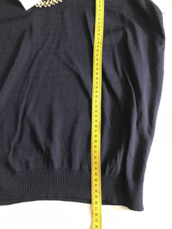 Джемпер с декором, визуально на 44 размер