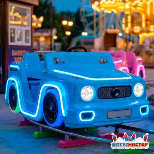 Рельсовый аттракцион «Ночной райдер», 5 кабинок, 10 мест