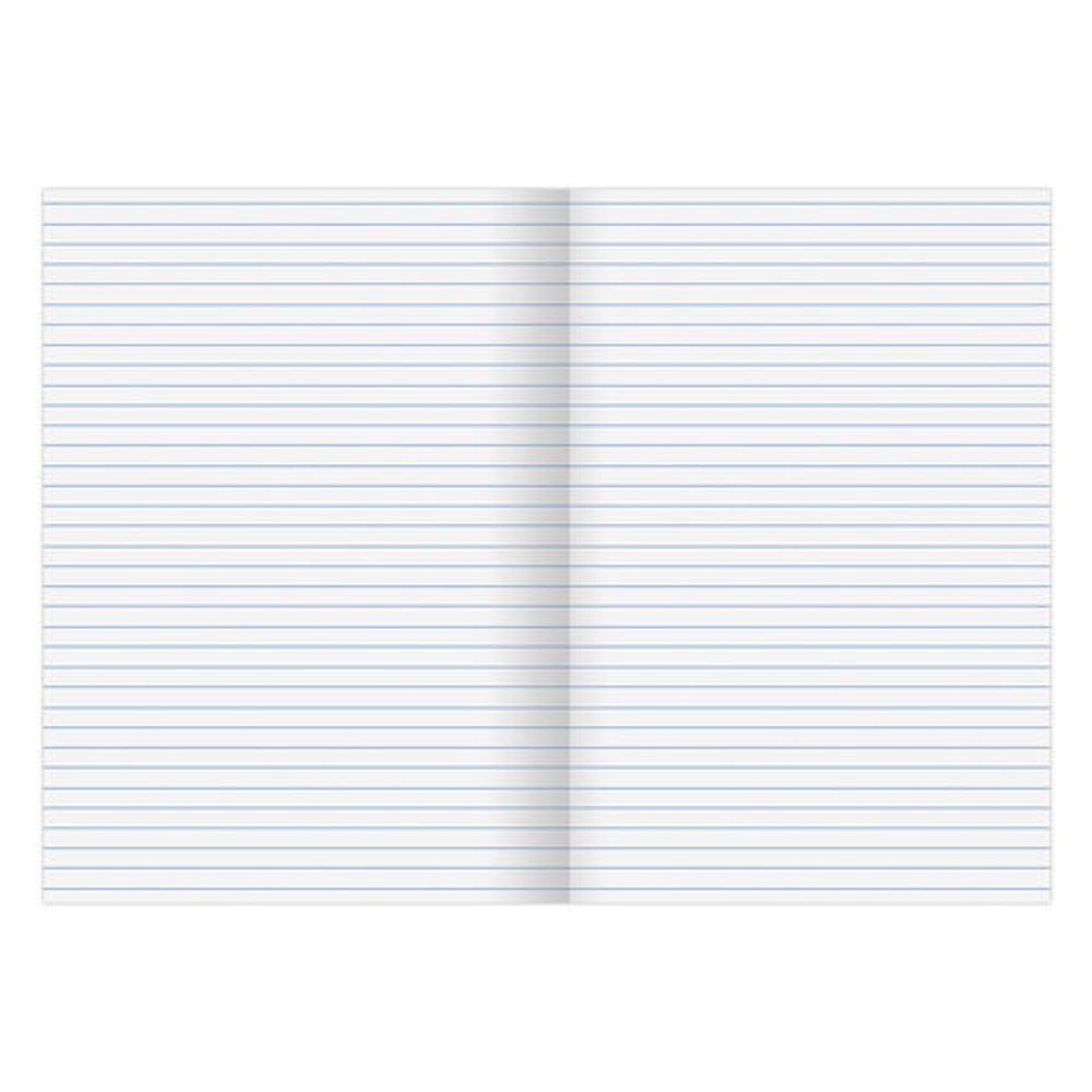 Тетрадь бумвинил, А4, 96 л., скоба, офсет №1, линия, STAFF, СИНИЙ, 403411