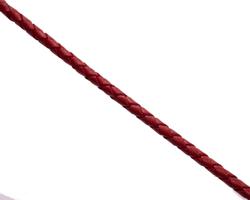 Шнурок плетеный красный Ø 5.0 мм, дл. 40 см