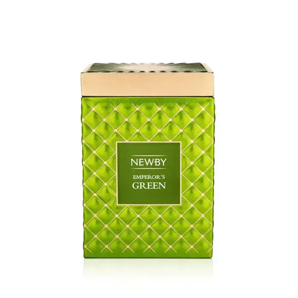 Чай зеленый листовой Newby Гурмэ Империор Грин в жестяной банке, 100 гр.