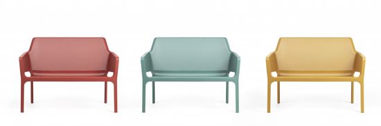 Диван пластиковый Net Bench коралловый