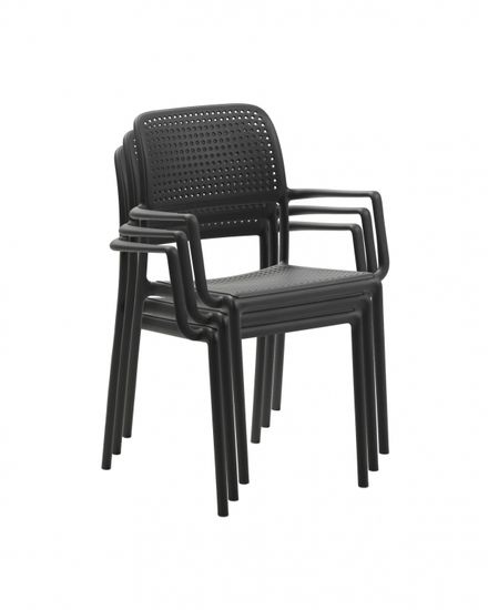 Кресло Bora пластиковое Nardi Италия цвет антрацит