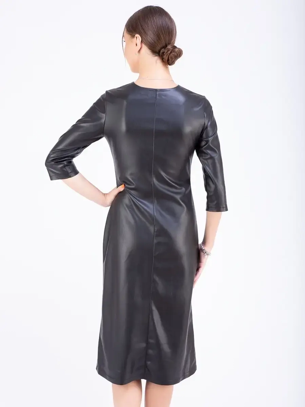 Платье женское кожаное, платье экокожа
