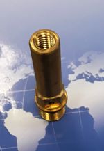 А-1231.01.01.015 Свеча (вставка, держатель наконечника М8) для ручных сварочных полуавтоматических горелок А-1231