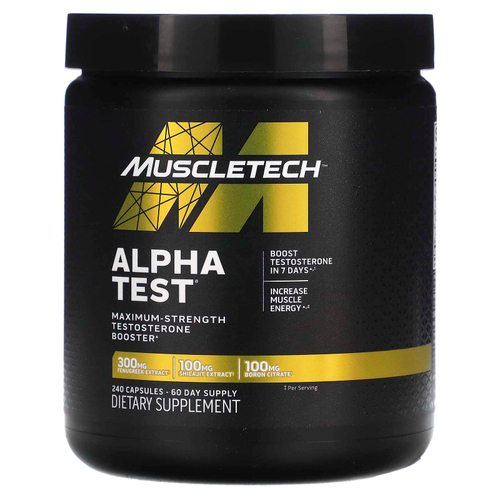 MuscleTech, AlphaTest®, 240 капсул