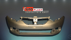 передний бампер бежевый на Renault Logan 2