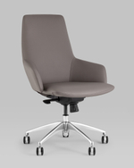 Кресло офисное TopChairs Bow серый