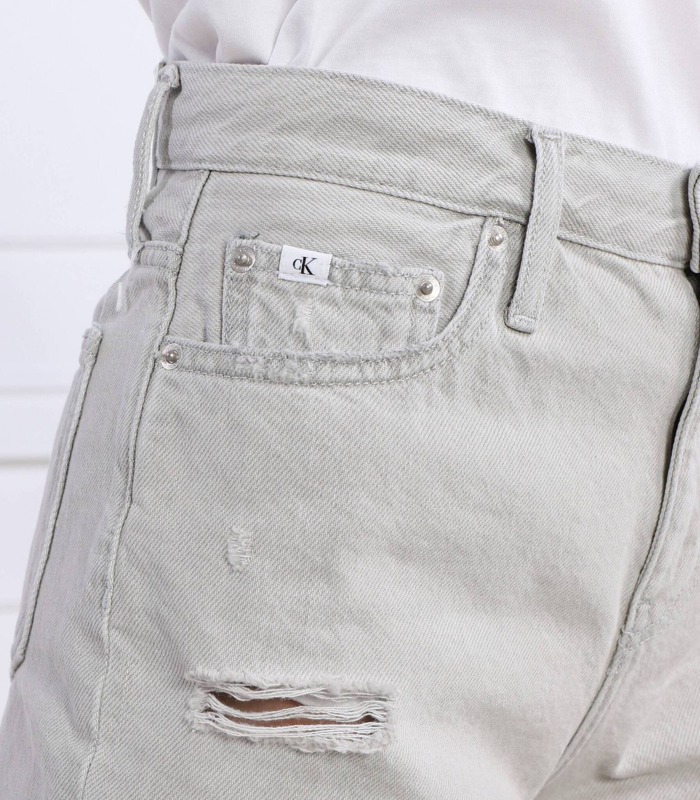 шорты mom short CALVIN KLEIN JEANS - серый(J20J220643)