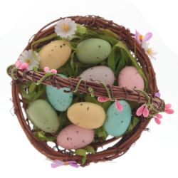 GAEM Изделие декоративное "Корзинка пасхальная", L11 W11 H19 см