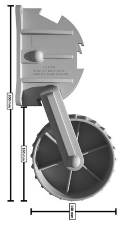 Колеса транспортировочные кормовые, универсальные, "Supercompact" (10247787)