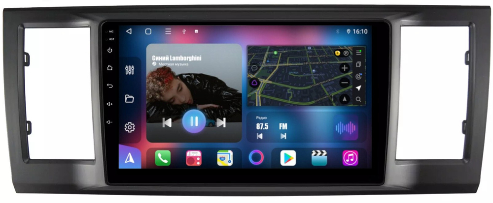 Магнитола для Volkswagen T6 Caravelle, Multivan, Transporter 2015-2019 - FarCar BM3077M на Android 13, QLED, TS10, 4Гб+32Гб, CarPlay, 4G SIM-слот