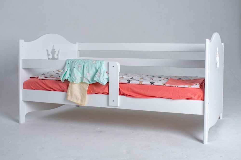 Кровать детская "Корона-Малютка" белая, 160*80 см.