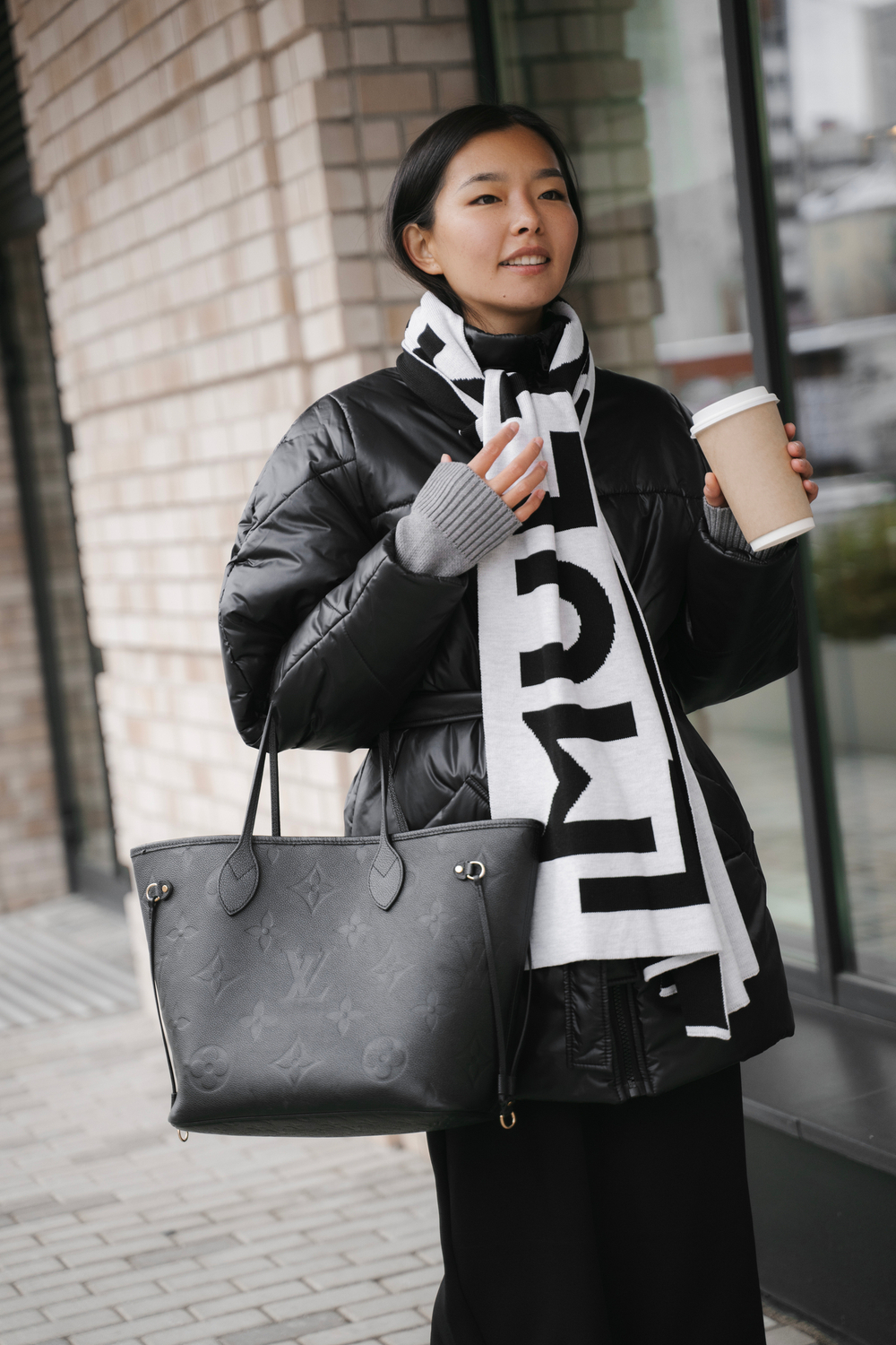 Куртка с объемным рукавом на молнии на утеплителе Alpolux