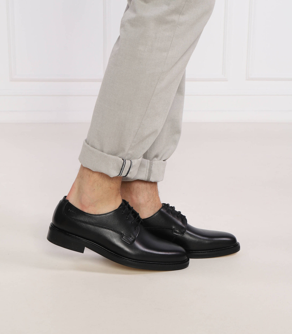 Кожаные броги larry-l_derb_bu BOSS BLACK - черный(50495747)