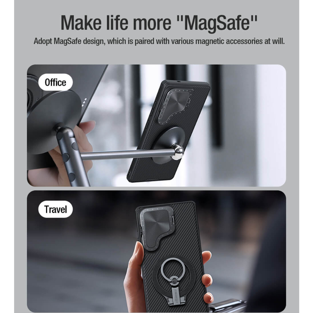 Чехол Nillkin Camshield Prop Coverage Magnetic с защитой камеры для Samsung Galaxy S25 Ultra