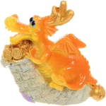 Магнит «Дракон Ричард с деньгами» 6,9*6 см, микс