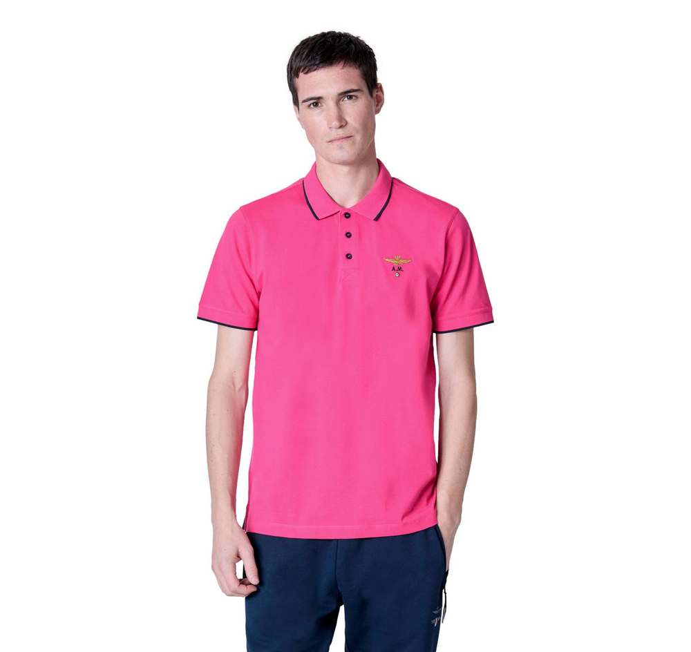 Поло муж. Aeronautica 1308 фуксия база
