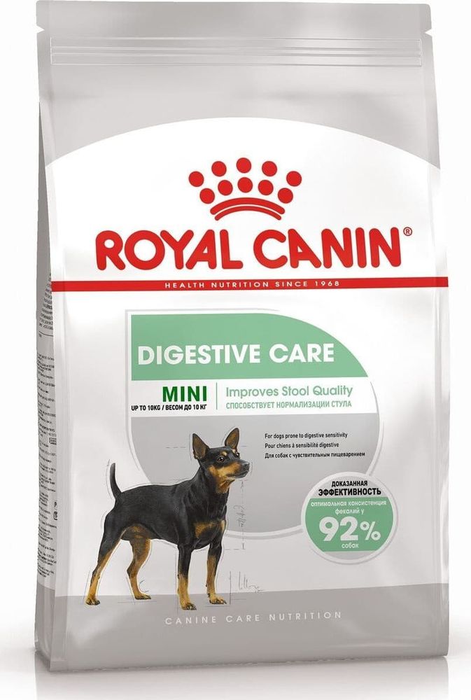 Сухой корм Royal Canin Mini Digestive Care для собак мелких пород с чувствительным пищеварением, пакет 1кг (УЦЕНКА)