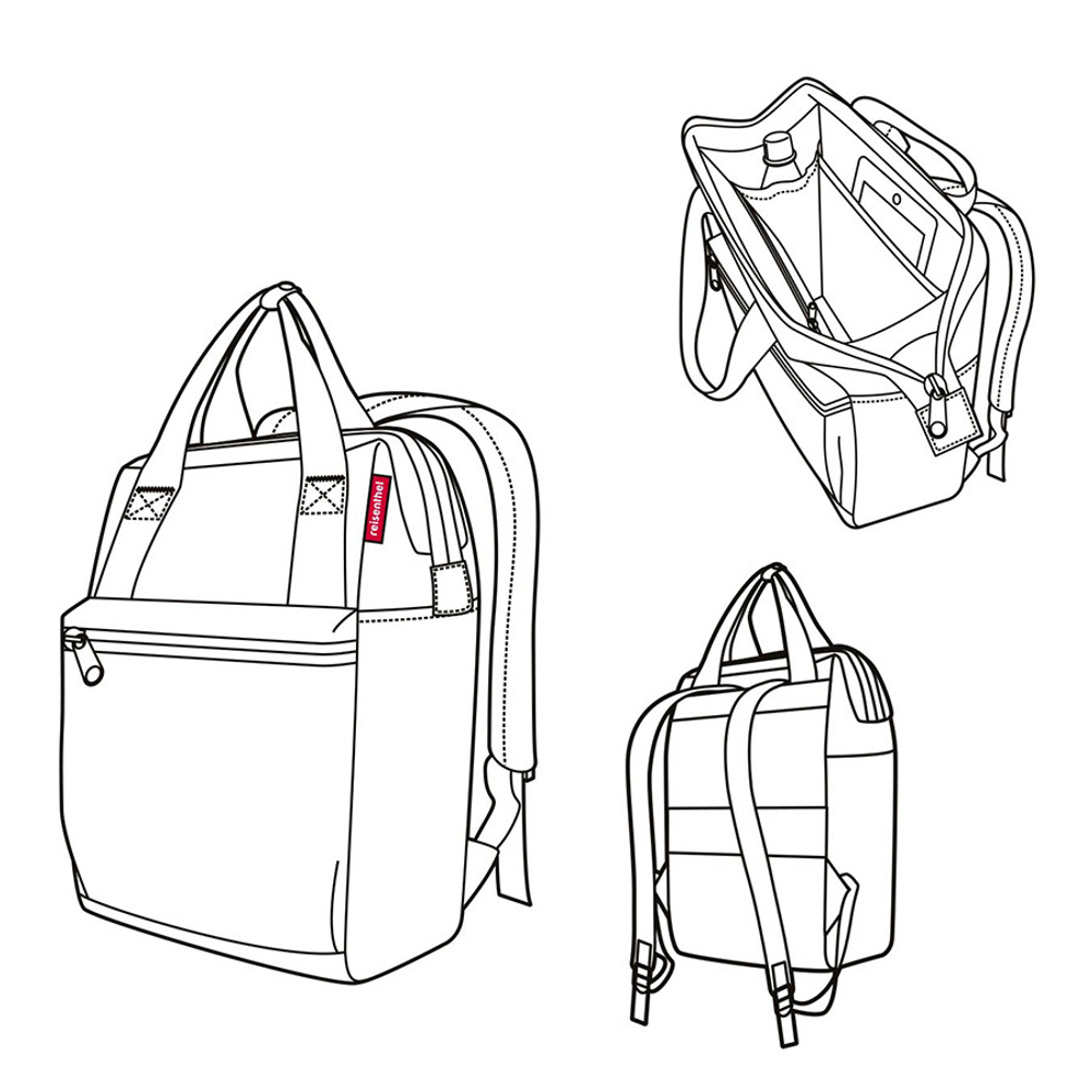 Рюкзак Allrounder R glencheck red Reisenthel