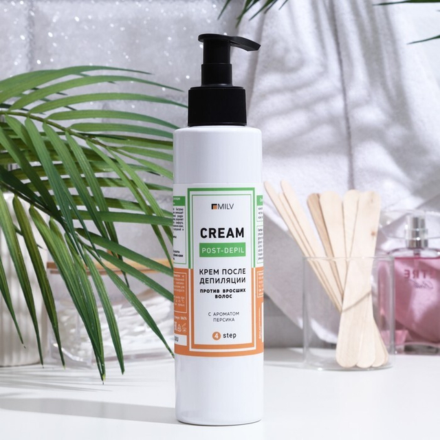 Крем после депиляции против вросших волос, с ароматом персика