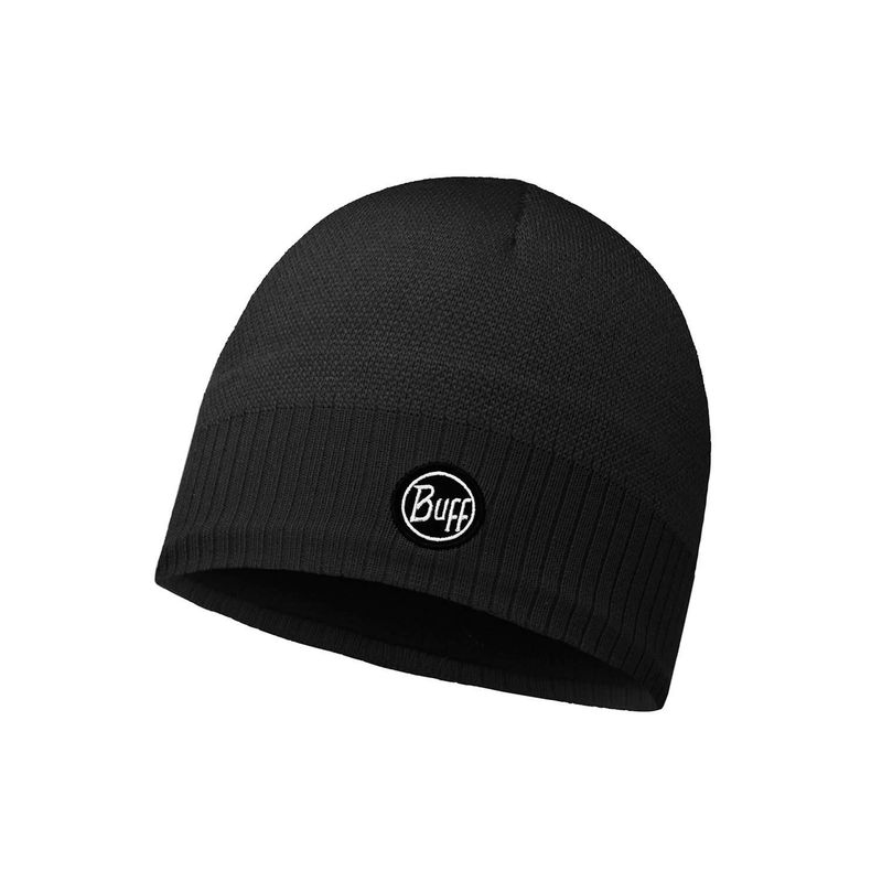 Вязаная шапка с флисом Buff Taos Black Фото 1