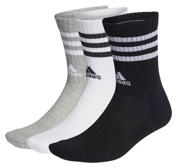 Теннисные носки Adidas 3-Stripes Cushioned Crew Socks 3P - разноцветный