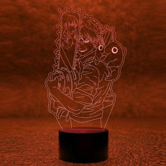 3D лампа Человек-бензопила. Дэндзи и Почита