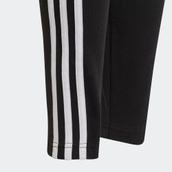 Adidas 3 stripe leggings black and white online