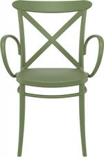 Кресло пластиковое Siesta Contract Cross XL, оливковый