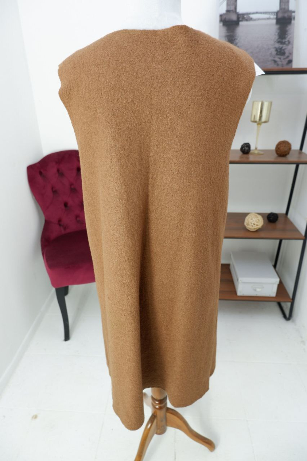 Жилет с шерстью вязаный 42 размер