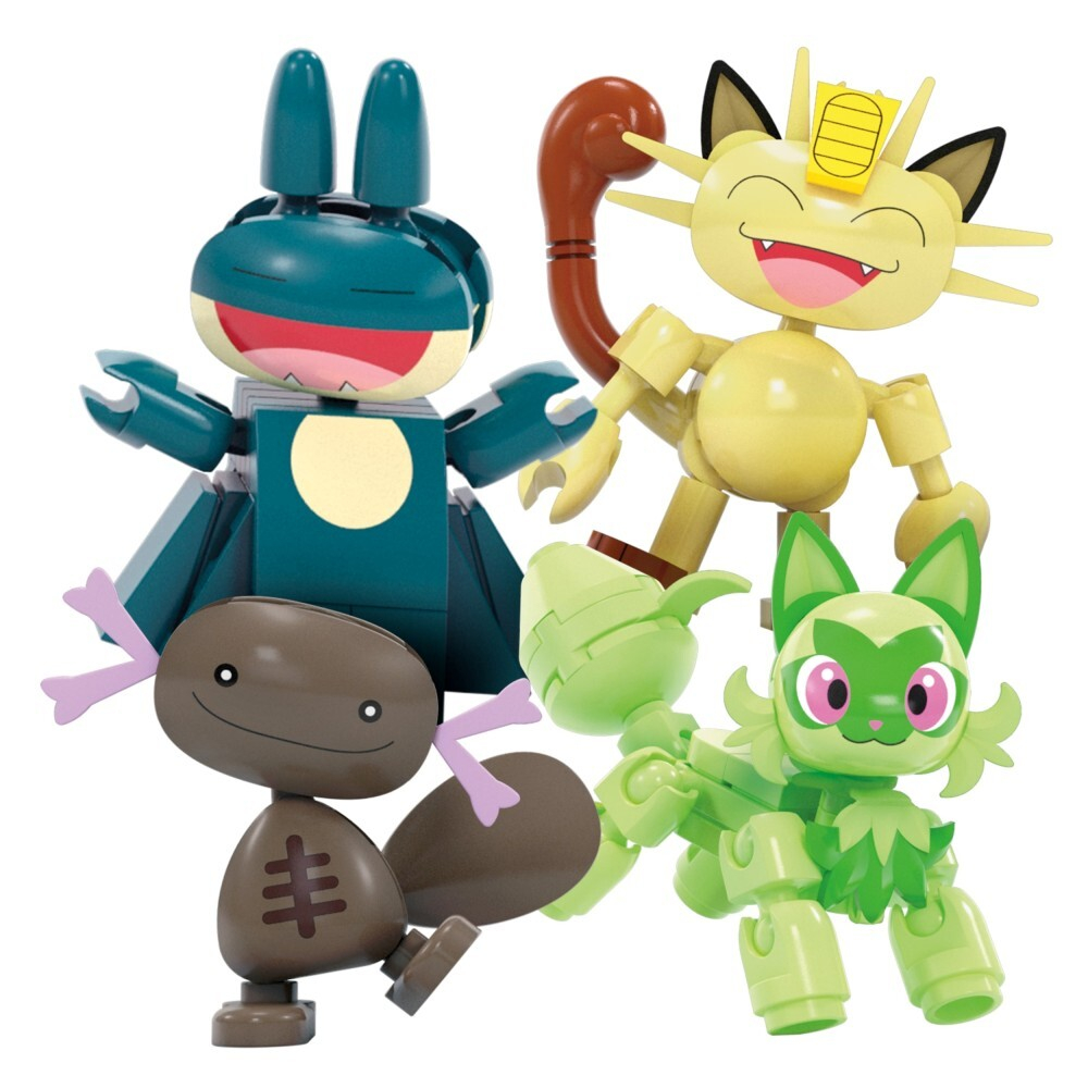 MEGA Pokemon - Колесо обозрения + 4 фигурки Строительные блоки 393 элемента. HXF80 / артикул   HXF80  / GTIN 194735228560