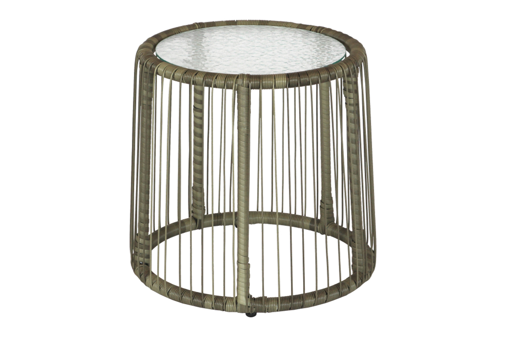 Набор мебели Garden Story Конер 1 уп.(2 Стул Garden Storyа+стол, каркас черный, ротанг серый)