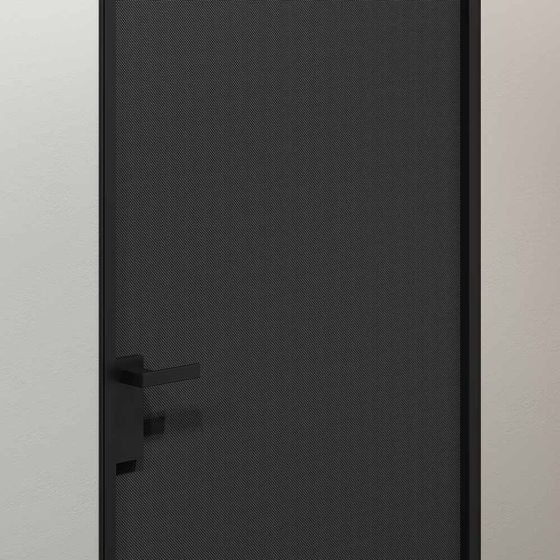 Модель 1AP профиль чёрный матовый цвет блэк элегант в коробке INVISIBLE INFINITY в интерьере