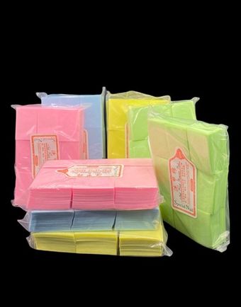 Безворсовые салфетки 1000 шт, цвета в ассортименте