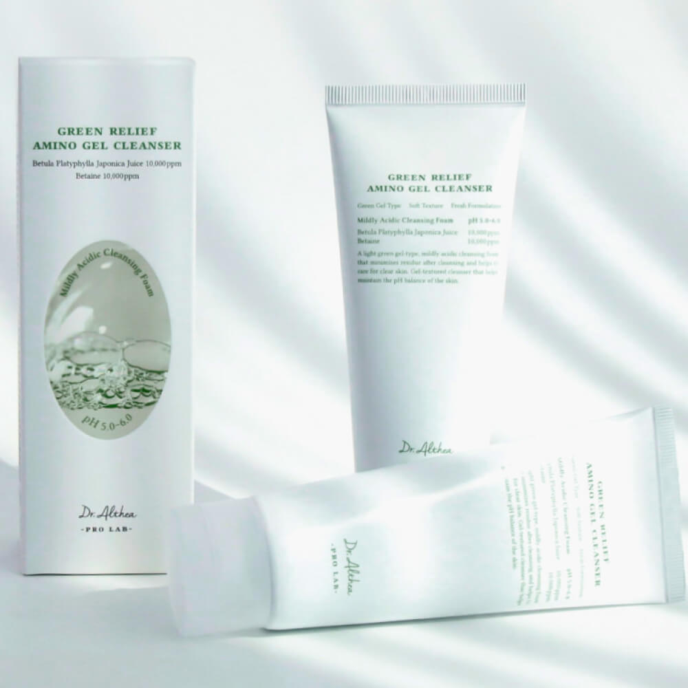 Гель-пенка для умывания с аминокислотами Dr. Althea Green Relief Amino Gel Cleanser