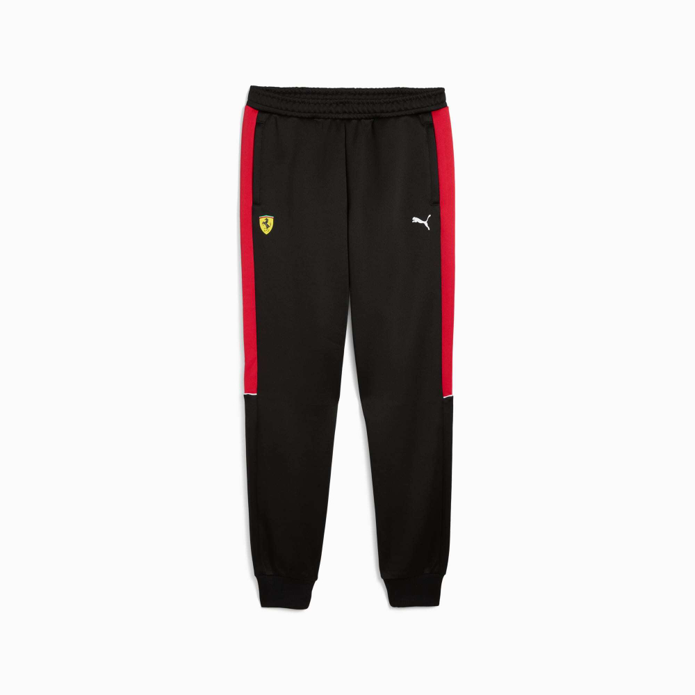 PUMA X SCUDERIA FERRARI МУЖСКИЕ СПОРТИВНЫЕ БРЮКИ MT7, ЧЕРНЫЙ