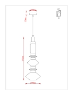 Подвесной светильник Arte Lamp FIORATO A2442SP-16PB