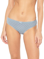 Хлопковые трусики-слипы в горошек (Размер: S) (Цвет: серый)