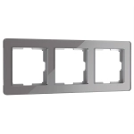 Рамка на 3 поста Acrylic (графит) W0032704