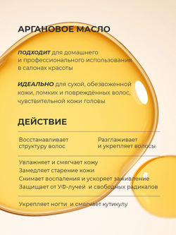 Cosmex Argan Oil 100% Натуральное Аргановое масло из Марокко для ухода за лицом и волосами, 30 мл