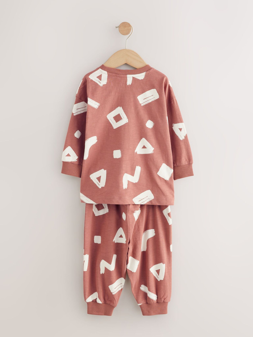 Пижама для мальчика Next AC0-918, 3 шт., Черный, Молочный, Кирпичный