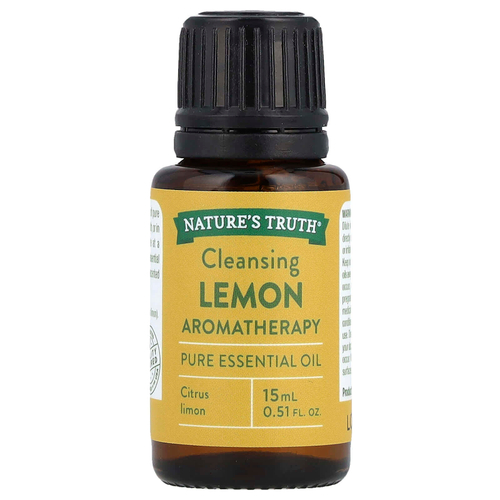 Nature's Truth, Чистое эфирное масло, очищающий лимон, 15 мл (0,51 жидк. унц.)
