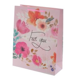 GAEM Пакет подарочный S (бумага 210г/м2, блок микс 12шт), L18 W8,5 H24 см, 4в.