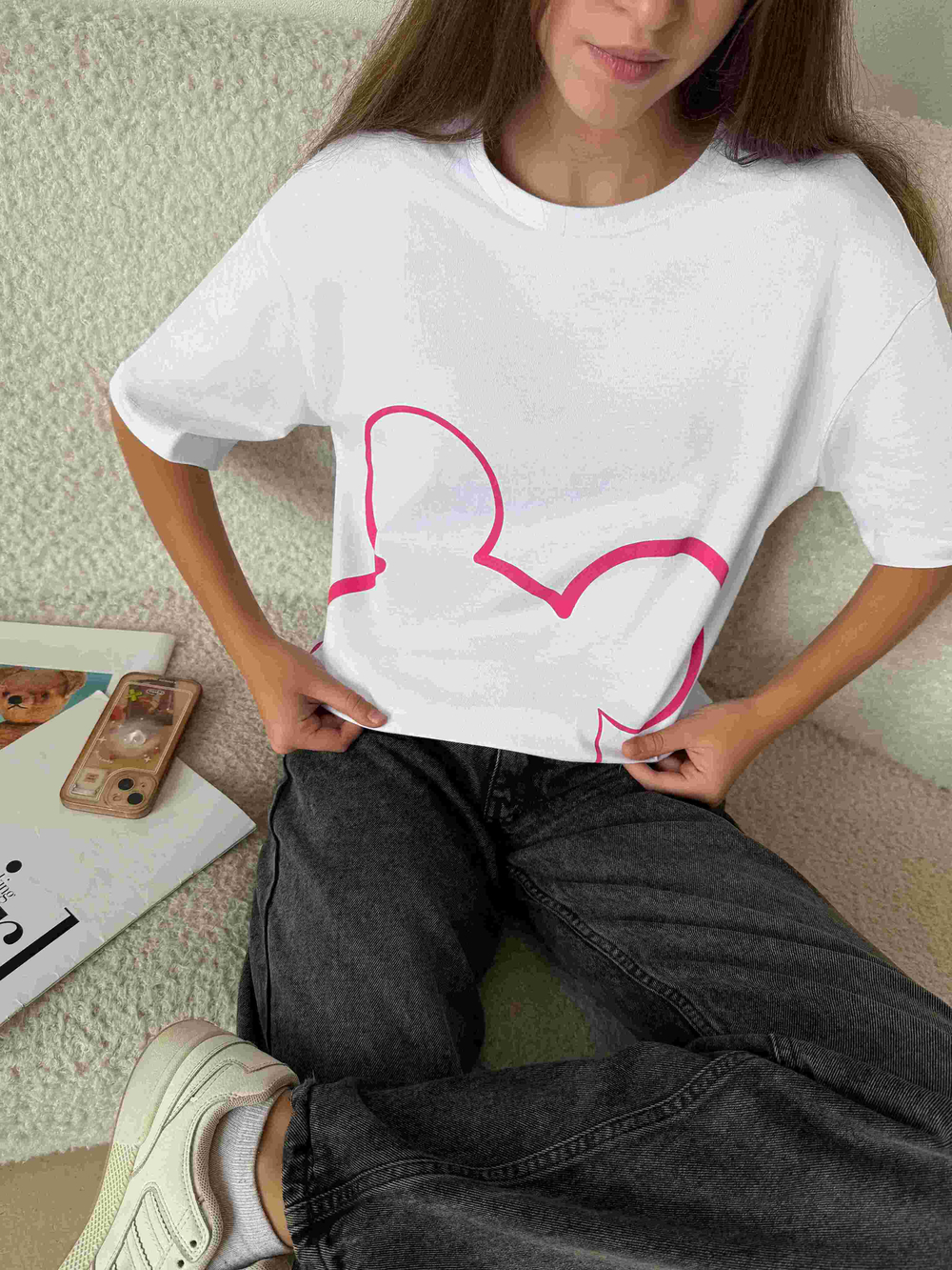 Футболка для девочки маус